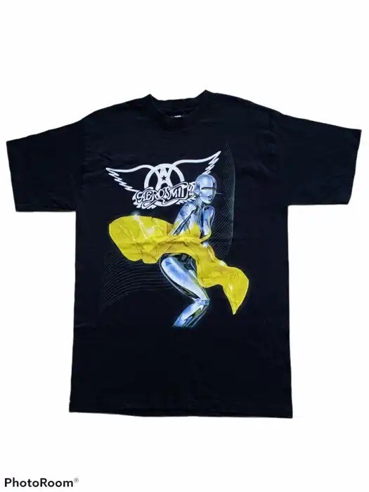 Vintage Aerosmith Hajime Sorayama World Tour Just Push Play Tshirt