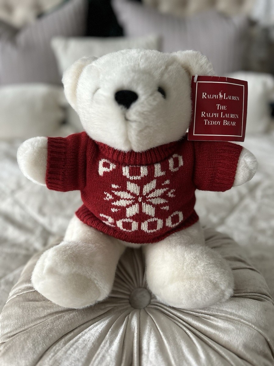 BNWT Ralph Lauren Millennium Polo Teddy Plush Bear 2000 Knitwear