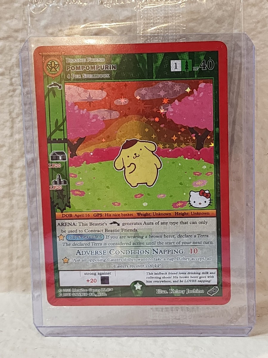 SDCC 2023 MetaZoo Exclusive POMPOMPURIN Promo Trading Card Hello