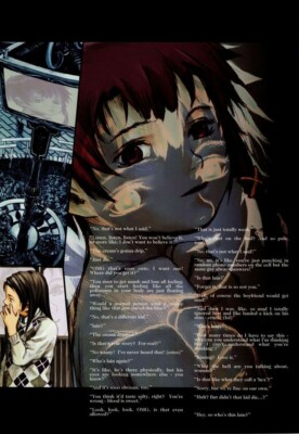 Serial Experiments Lain Poster Yoshitoshi ABe Lain Iwakura NAVI