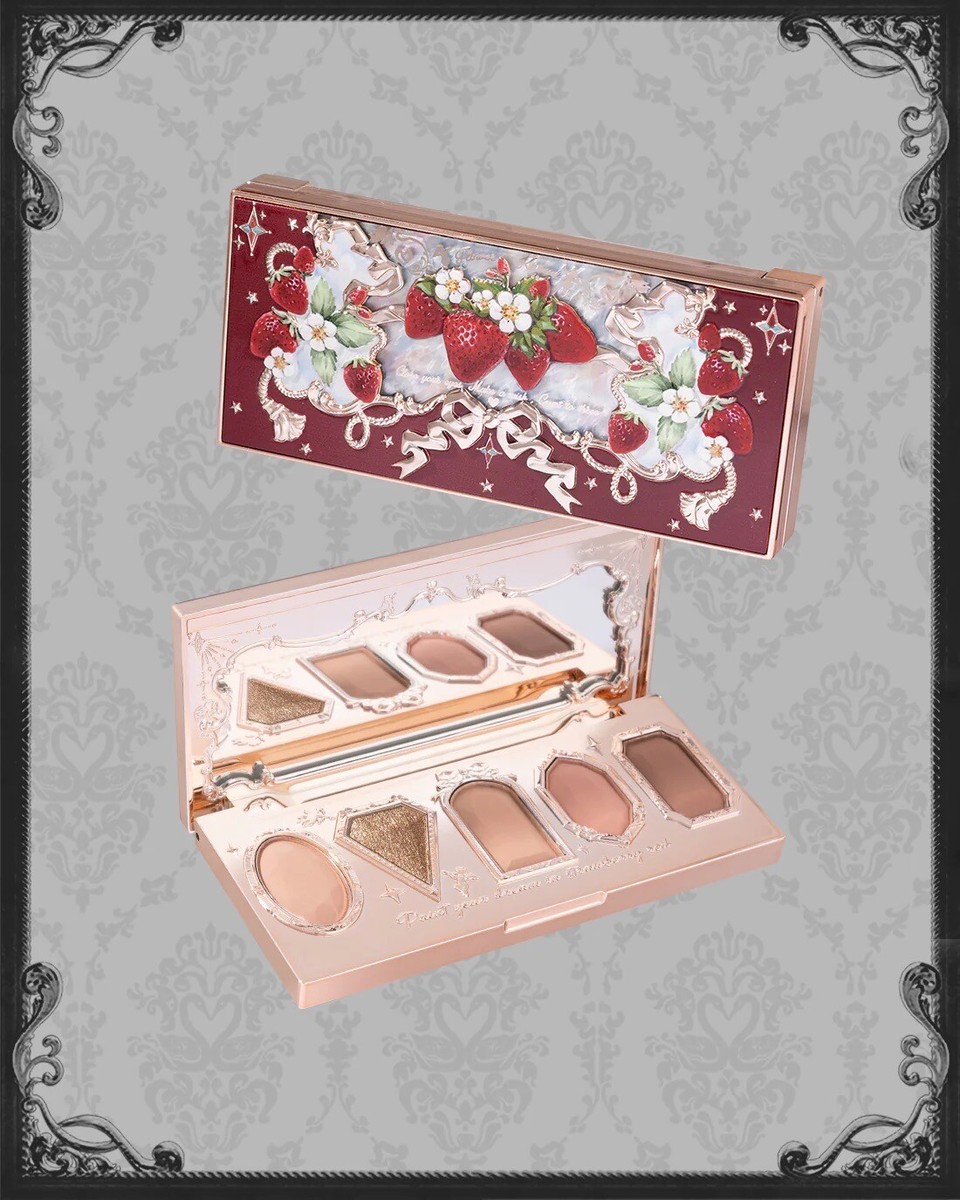 Flower Knows Strawberry Rococo 04 SWEET CANNELÉS Eyeshadow Palette