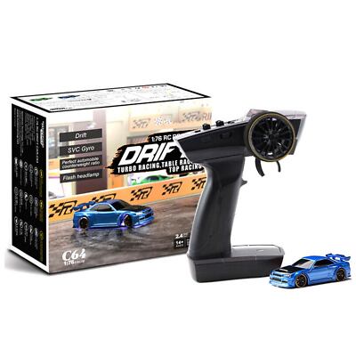 Turbo Racing 1:76 C64 Drift RC Car With Gyro Radio Full