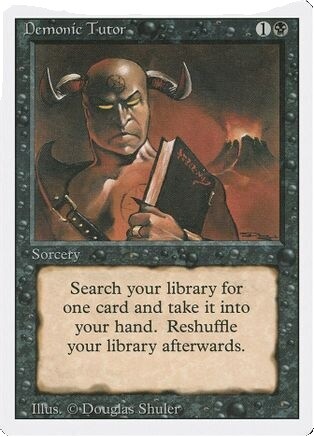 PSA 10 MTG Demonic Tutor Etched Foil Japanese Magic: The Gathering
