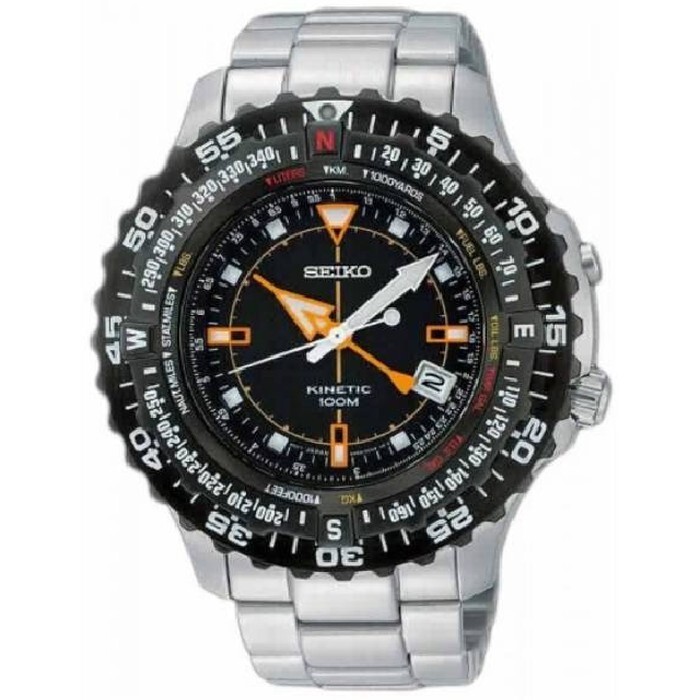 Seiko Kinetic Men's Black Watch - SKA423P1 for sale online | eBay