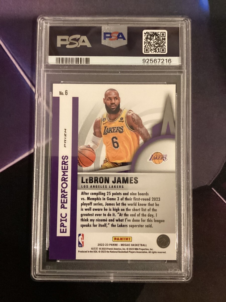 2022-23 Panini Mosaic - Epic Performers LeBron James #6 Mosaic