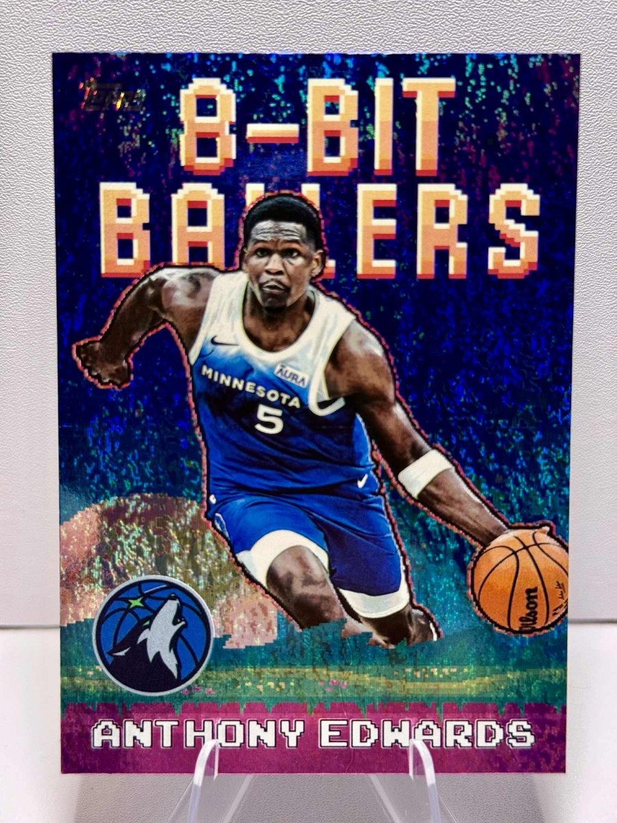 2025 Topps Basketball Anthony Edwards 8-Bit Ballers #8B-18 HOLO