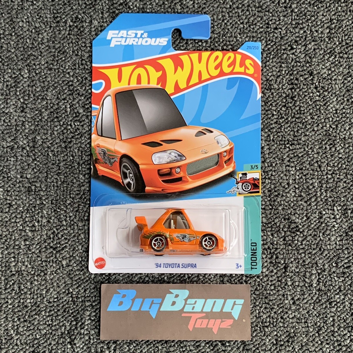 Hot Wheels 94 Toyota Supra #211 Mainline 2023 Case L (In-Stock
