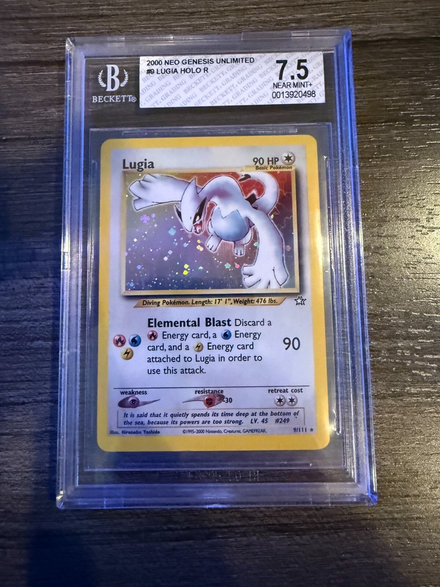 9 2000 Neo Genesis Lugia Holo Rare - BGS 7.5 - (PSA/CGC) | eBay