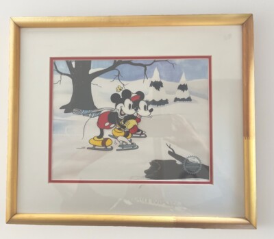 Walt Disney Mickey and Minnie “On Ice” Limited Edition Serigraph