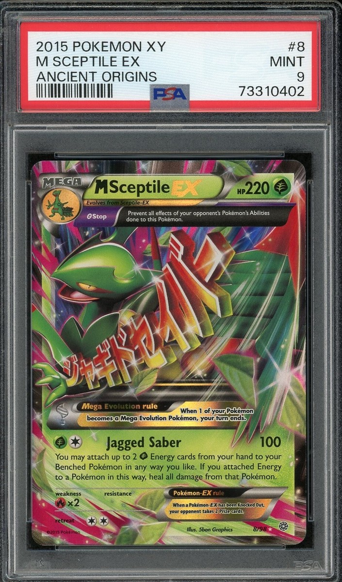 2015 PSA 9 Pokemon Ancient Origins M Sceptile EX 8/98 Card Mint | eBay