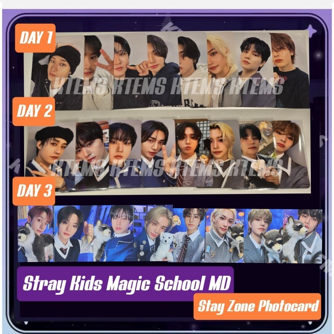 Stray Kids Stay zone photocard magic school concert seoul stayzone