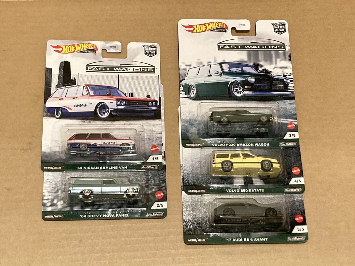 2021 Hot Wheels Premium Car Culture Fast Wagons Complete Set Of 5