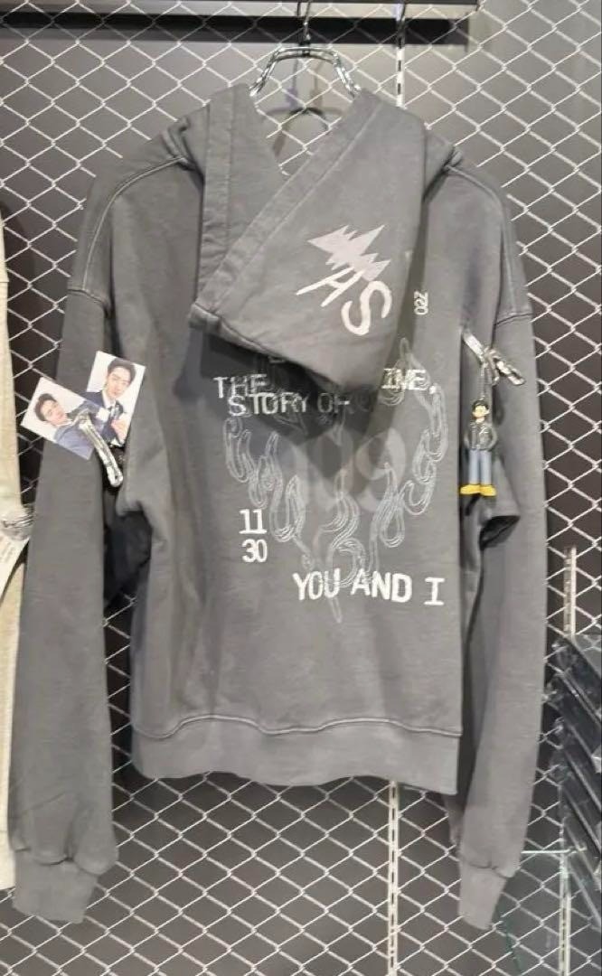 ENHYPEN Sunghoon 109 Zip-Up Hoodie Charcoal XL Artist-Made with