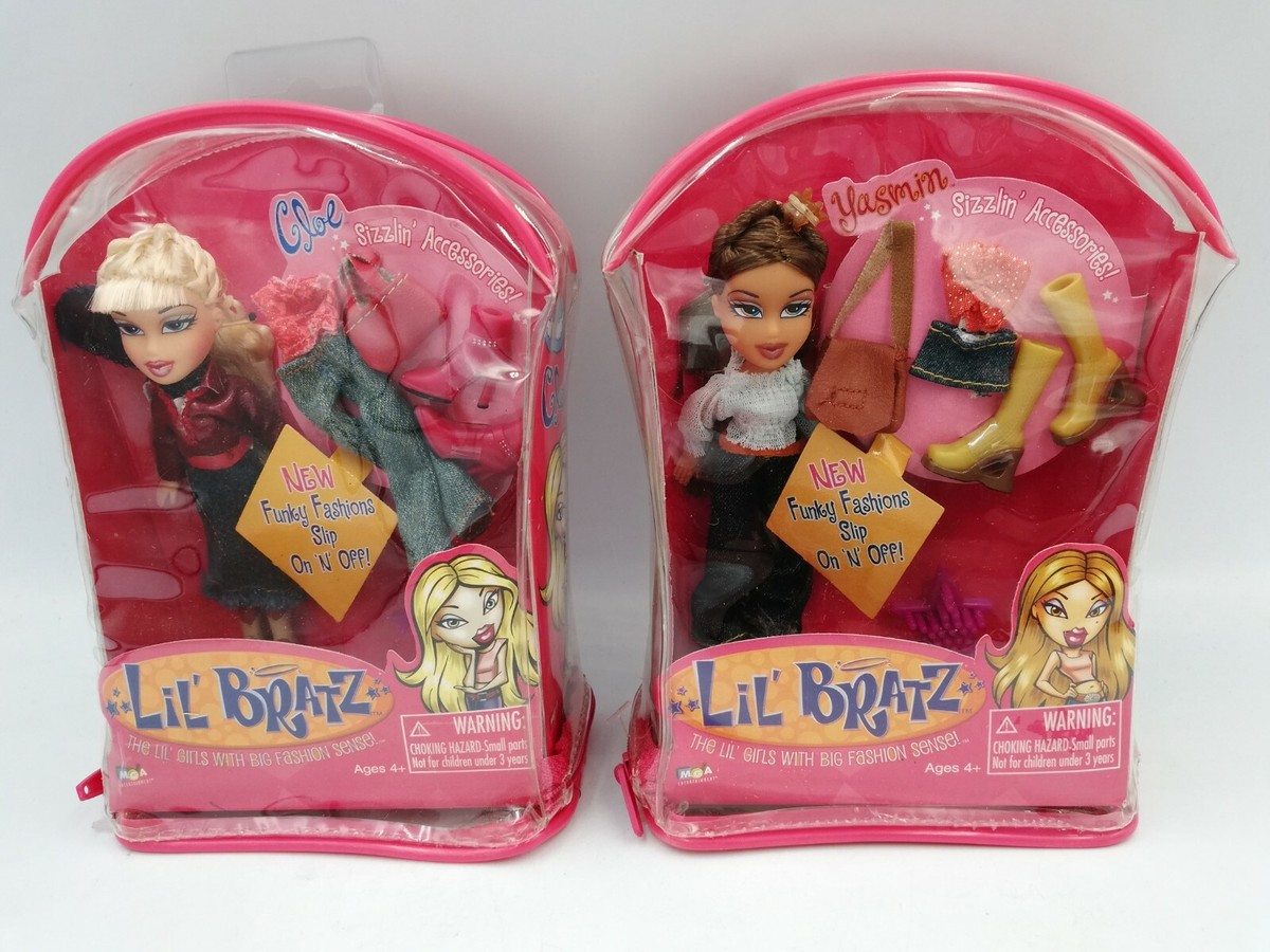 Lil Bratz Sizzlin Funky Fashions Slip On N' Off Cloe & Yasmin