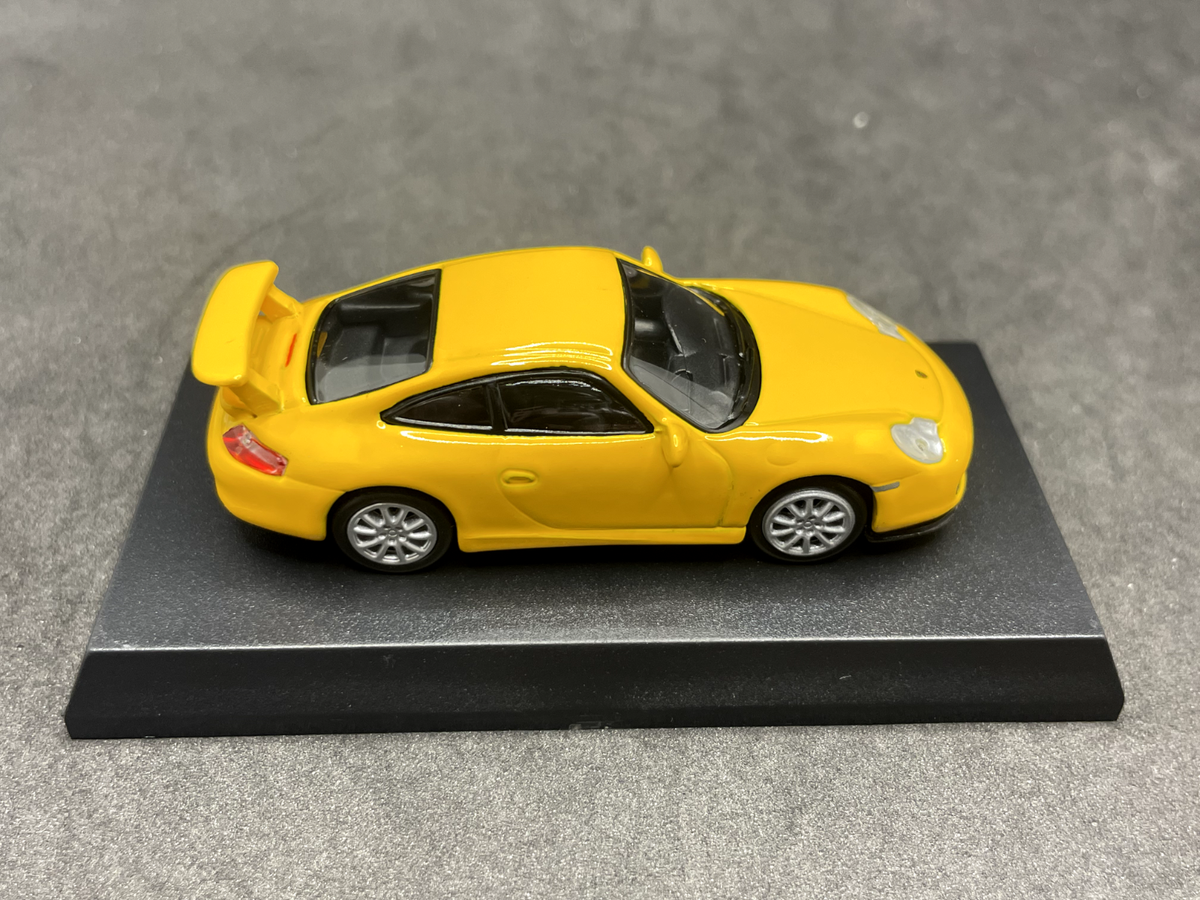 Kyosho 1/64 Porsche collection 911 GT3 996 yellow diecast model