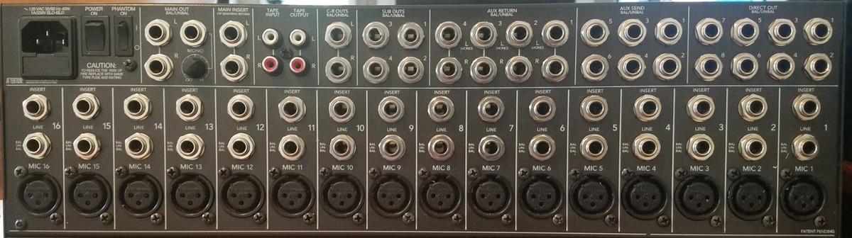 Mackie CR1604-VLZ 16 Channel MIC/LINE Mixer | eBay