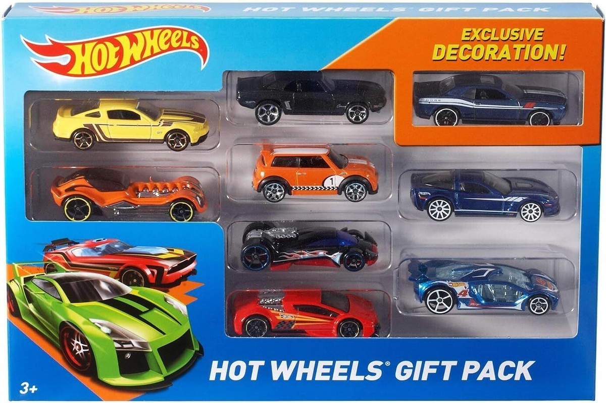 Hot Wheels 9-Car Gift Pack (Styles May Vary), Multicolor (X6999