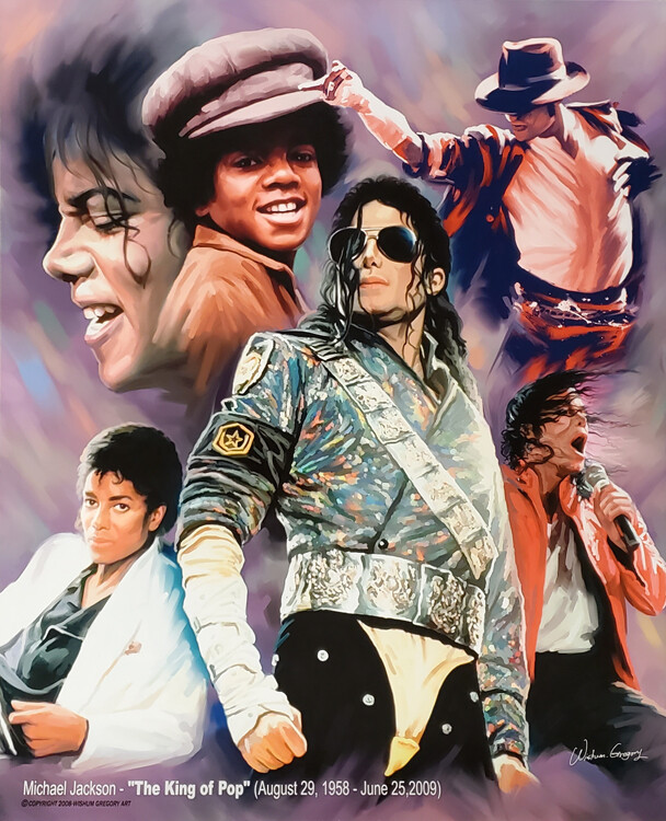 Michael Jackson THE KING OF POP Lifetime Commemorative Music 20x24