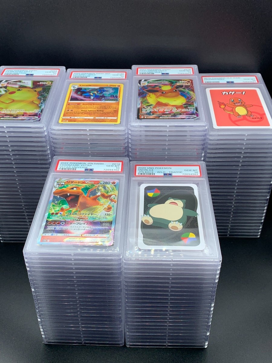 100 PSA 10 GEM MINT Graded Pokemon Slab LOT Bulk Wholesale WITH