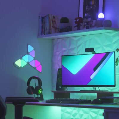 Nanoleaf Shapes Mini Triangles Smarter Kit Multicolor Light Panels
