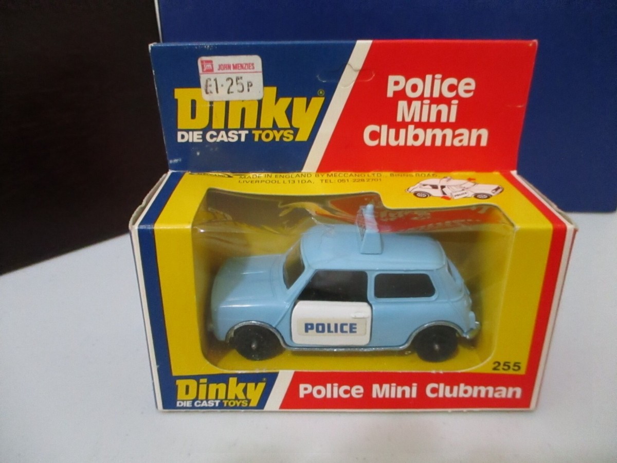 Dinky Toys #255; Mini Clubman Police car; blue/white; 1:43, MB | eBay