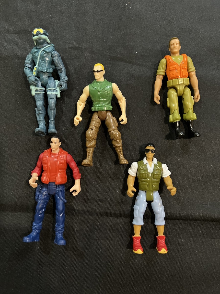Lot of 5 Vintage Action Figures 1980s 1990s GI Joe 3.75