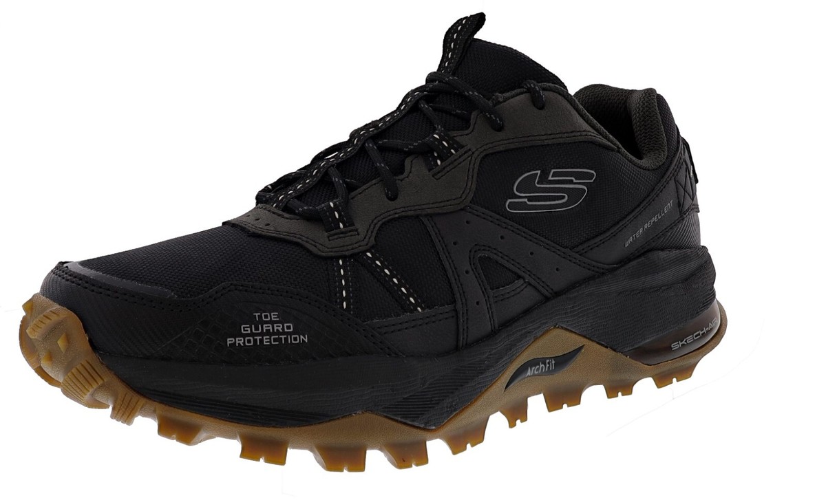 SKECHERS MEN'S ARCH FIT TRAIL AIR 237550/BLK WATER-REPELLENT TRAIL