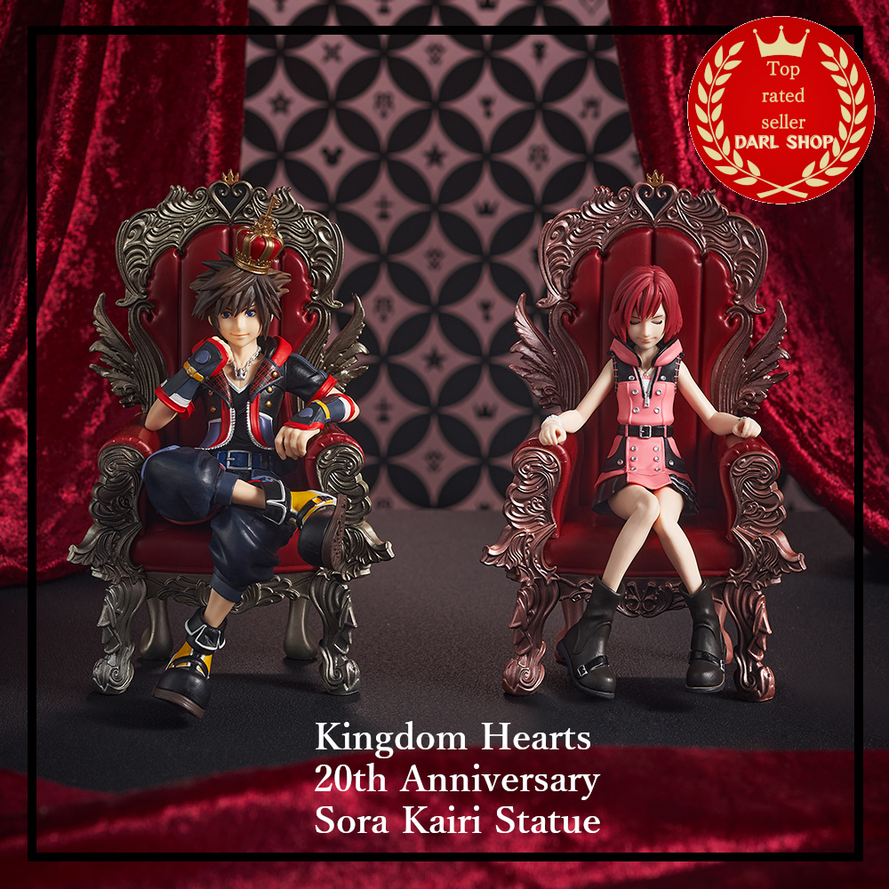 Kingdom Hearts 20th Anniversary Sora Kairi Statue Figure SET