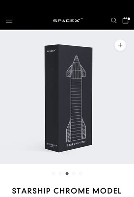 NEW] [READY TO SHIP] [ULTRA RARE] SpaceX Starship Chrome Model Pre