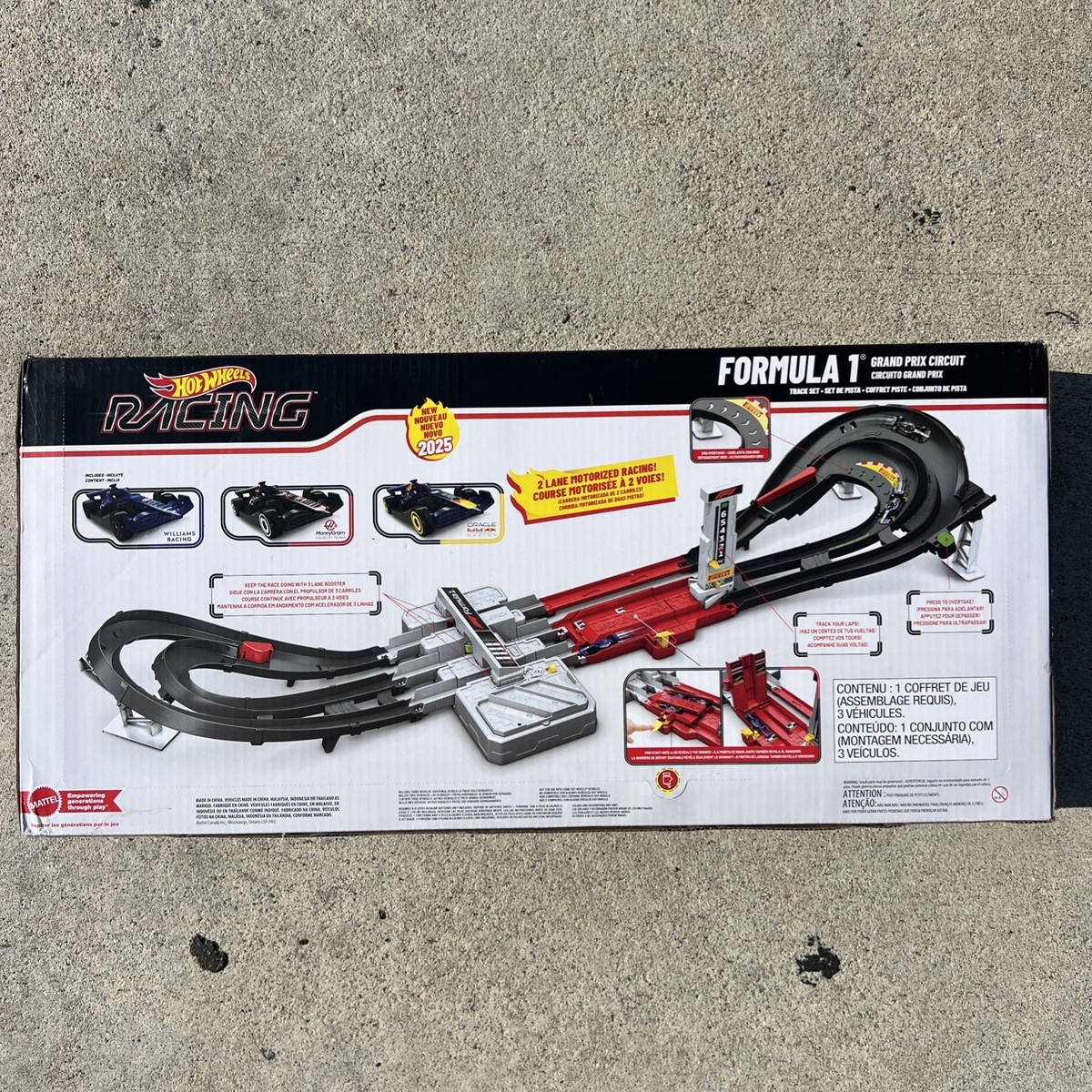 Hot Wheels Formula 1 Grand Prix Track Set 2025 | New In Hand 3-Car