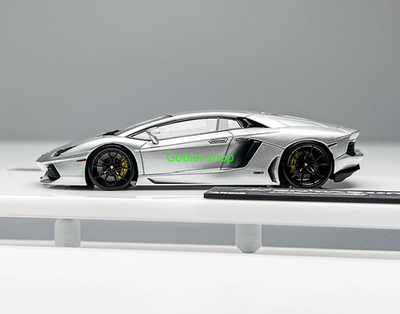 GB Tardis 1:64 Silver Aventador LP700-4 Sports Model Diecast Resin
