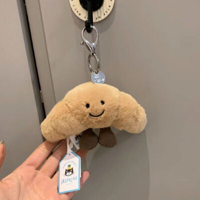 Jellycat AMUSEABLE CROISSANT BAG CHARM Soft AUTHENTIC Plush FREE