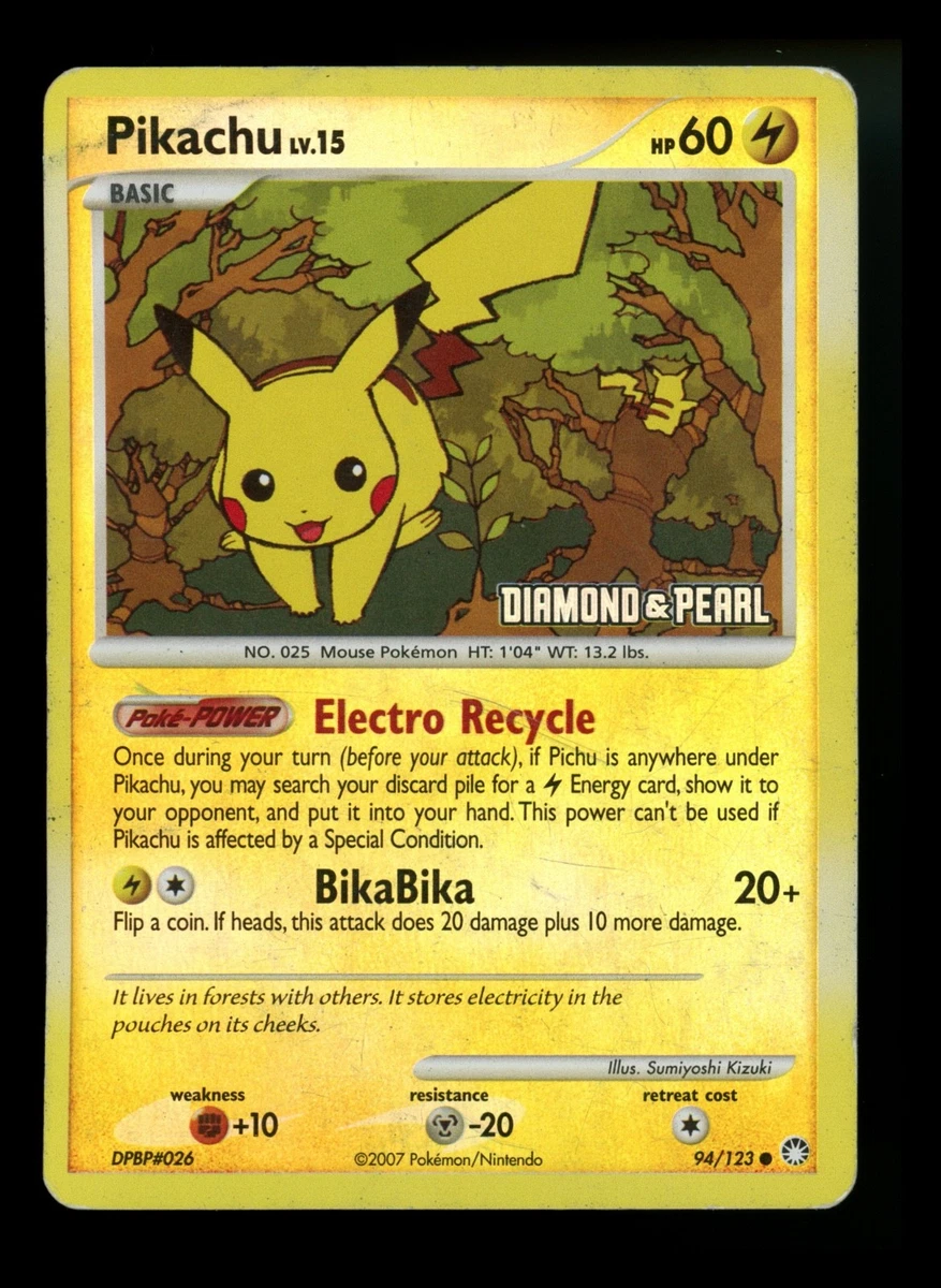 Pikachu Pokémon TCG Mysterious Treasures Individual Collectible