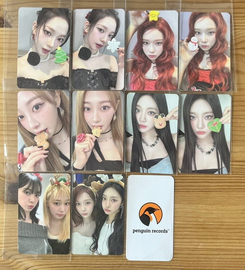 aespa 2023 PINK CHRISTMAS RANDOM PACK PHOTO CARD KARINA WINTER