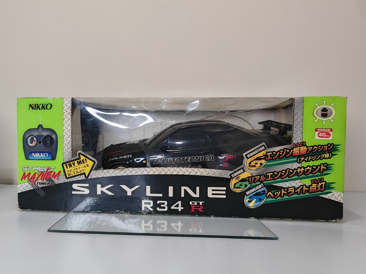 Rare Limited Black Nikko Nissan Skyline GT-R R34 Street Mayhem