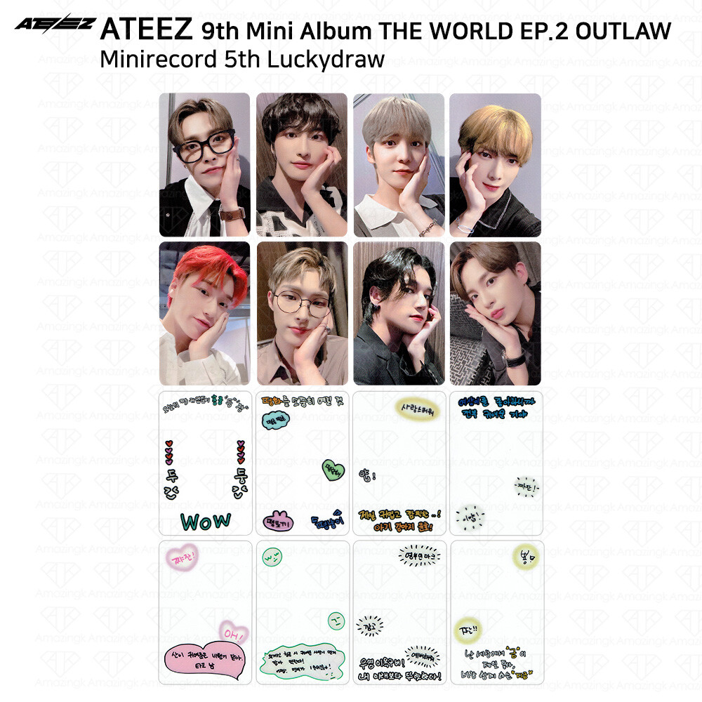 ATEEZ THE WORLD EP.2 OUTLAW Minirecord 5th Online Lucky Draw