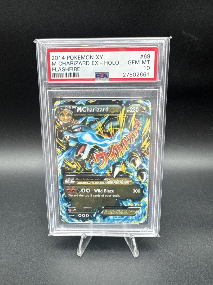 2014 Pokemon XY Flashfire 69/106 Mega M Charizard X EX PSA 10