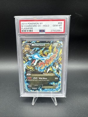 2014 Pokemon XY Flashfire 69/106 Mega M Charizard X EX PSA 10