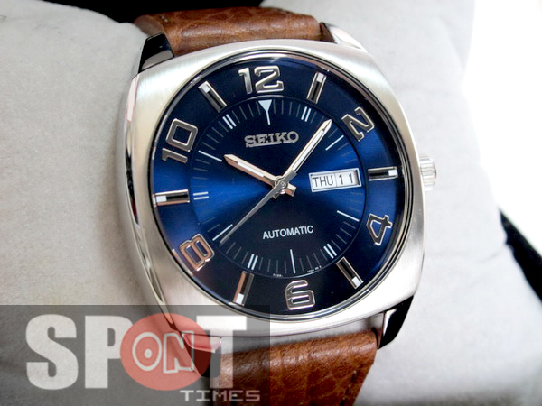 Seiko Retro Classic Leather Strap Automatic Men's Watch SNKN37K1