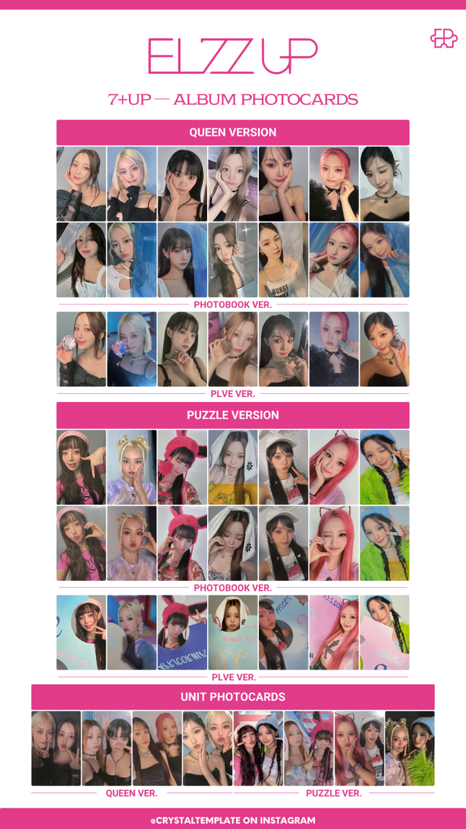 EL7ZUP - 7+ UP BOOK VER. PHOTOCARD PHOTO CARD Nana Yeonhee Ye Eun