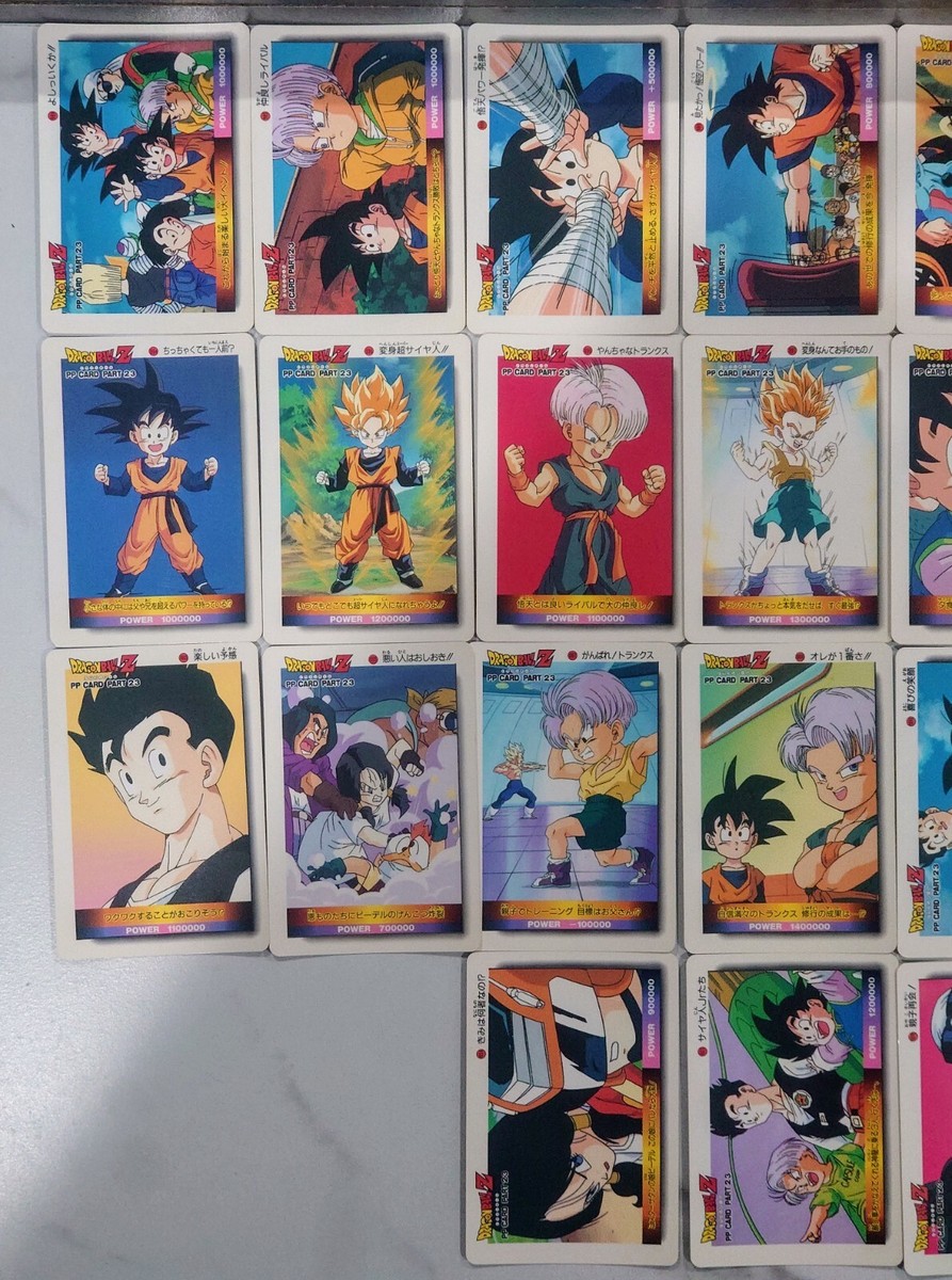 Vintage Amada Dragon Ball Z DBZ PP Card Part 23 28 Cards 1994] | eBay