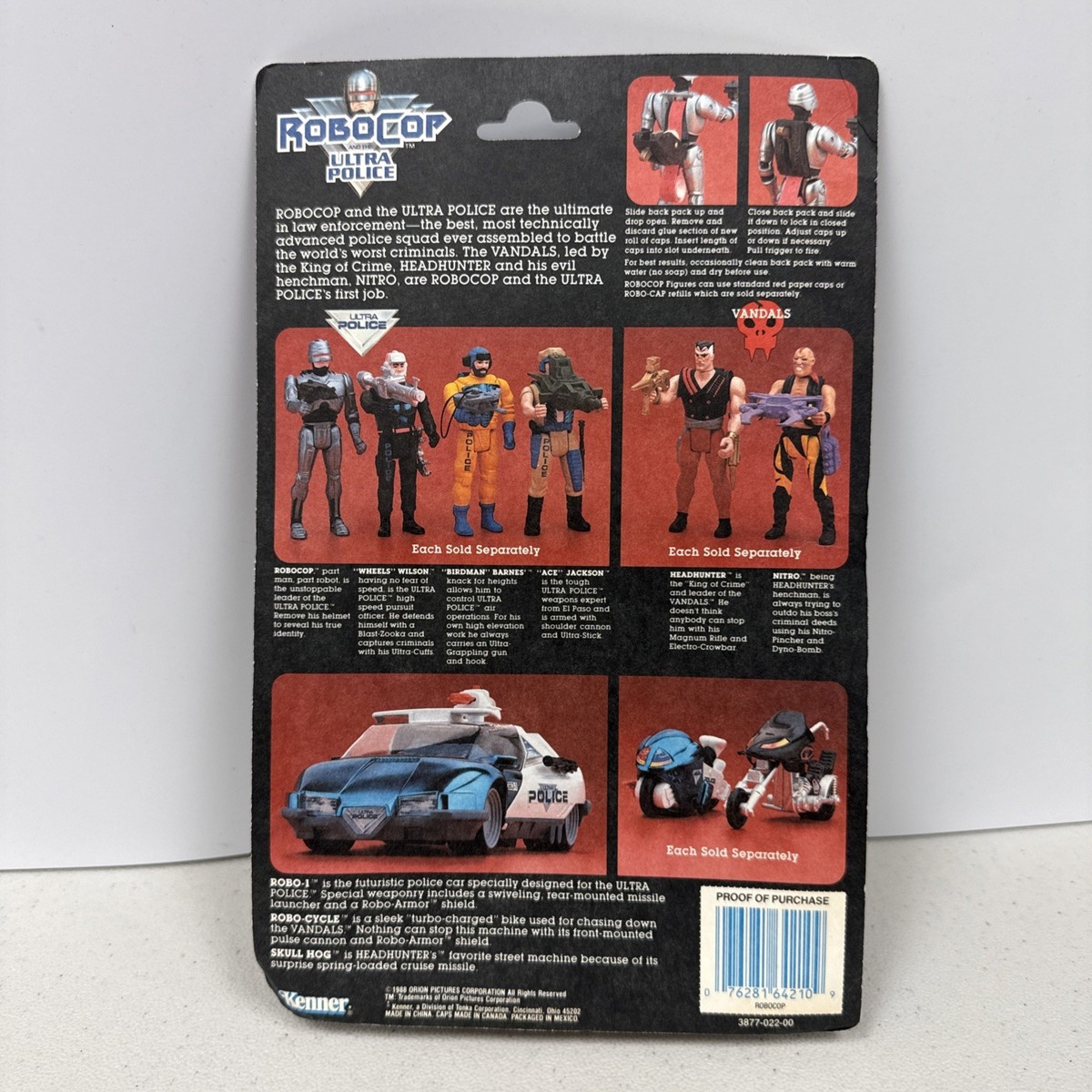 1988 Kenner Robocop & the Ultra Police Leader Action Figure