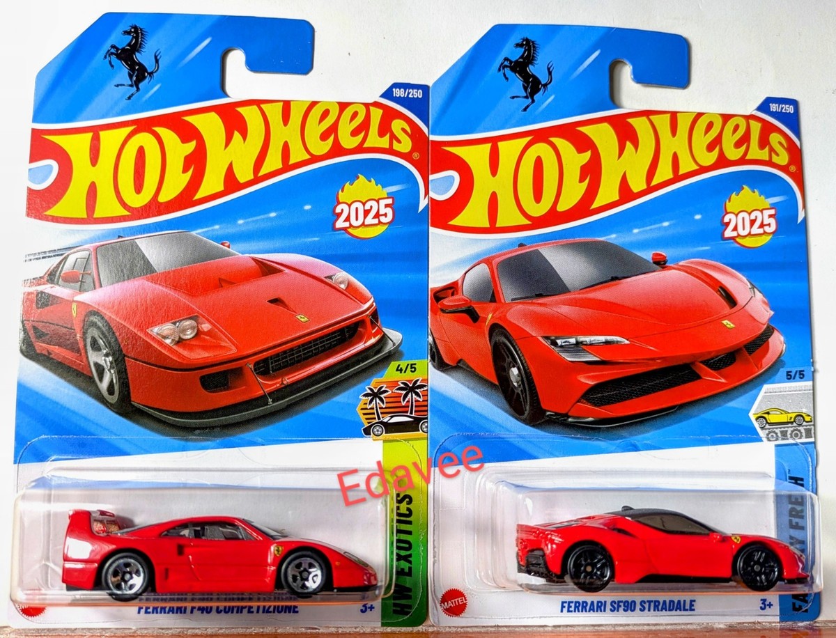 HW Ferrari F40 Competizione & SF90 Stradale 2025 Hot Wheels