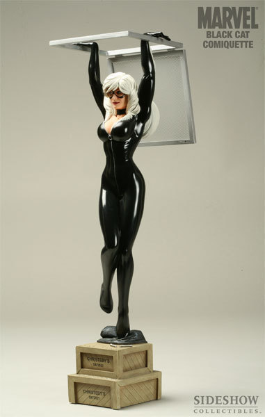 SIDESHOW BLACK CAT COMIQUETTE EXCLUSIVE EDITION 1/4 SCALE STATUE