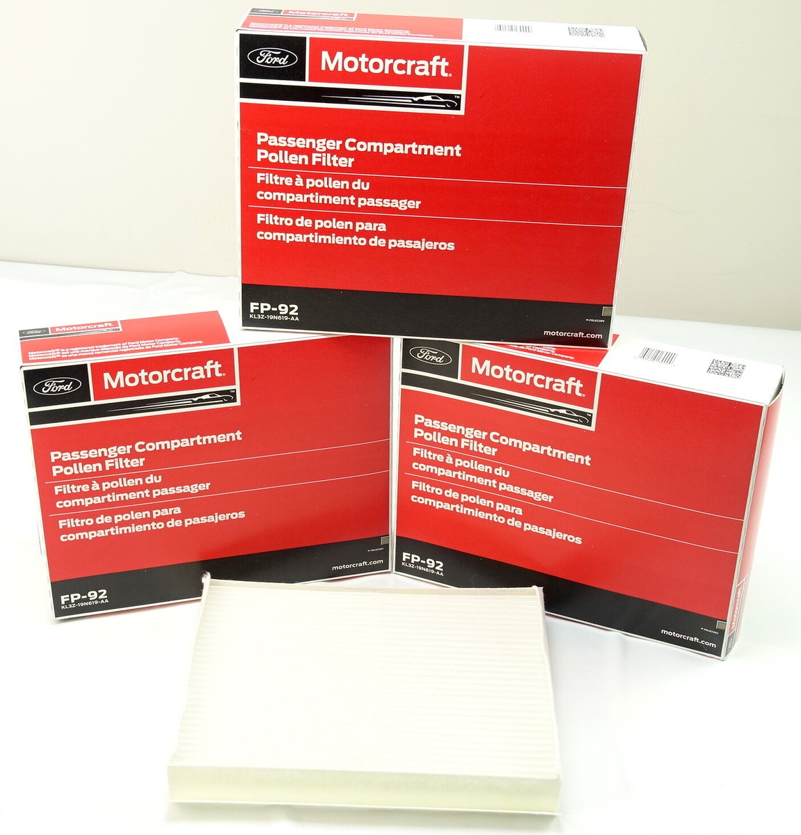 3 Pack OEM Motorcraft FP92 FP79 Cabin Air Filter Ford | eBay