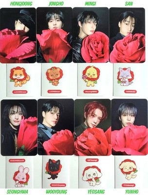 ATEEZ GOLDEN HOUR PT. 2 OFFICIAL POB SOUNDWAVE PHOTOCARD -STICKER