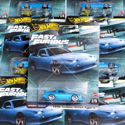 Hot Wheels Premium FAST & FURIOUS 1996 Nissan 180SX Type X Set 1