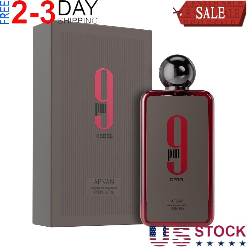 Afnan 9PM Rebel Eau De Parfum Spray Unisex 3.4 Oz / 100ml (NEW