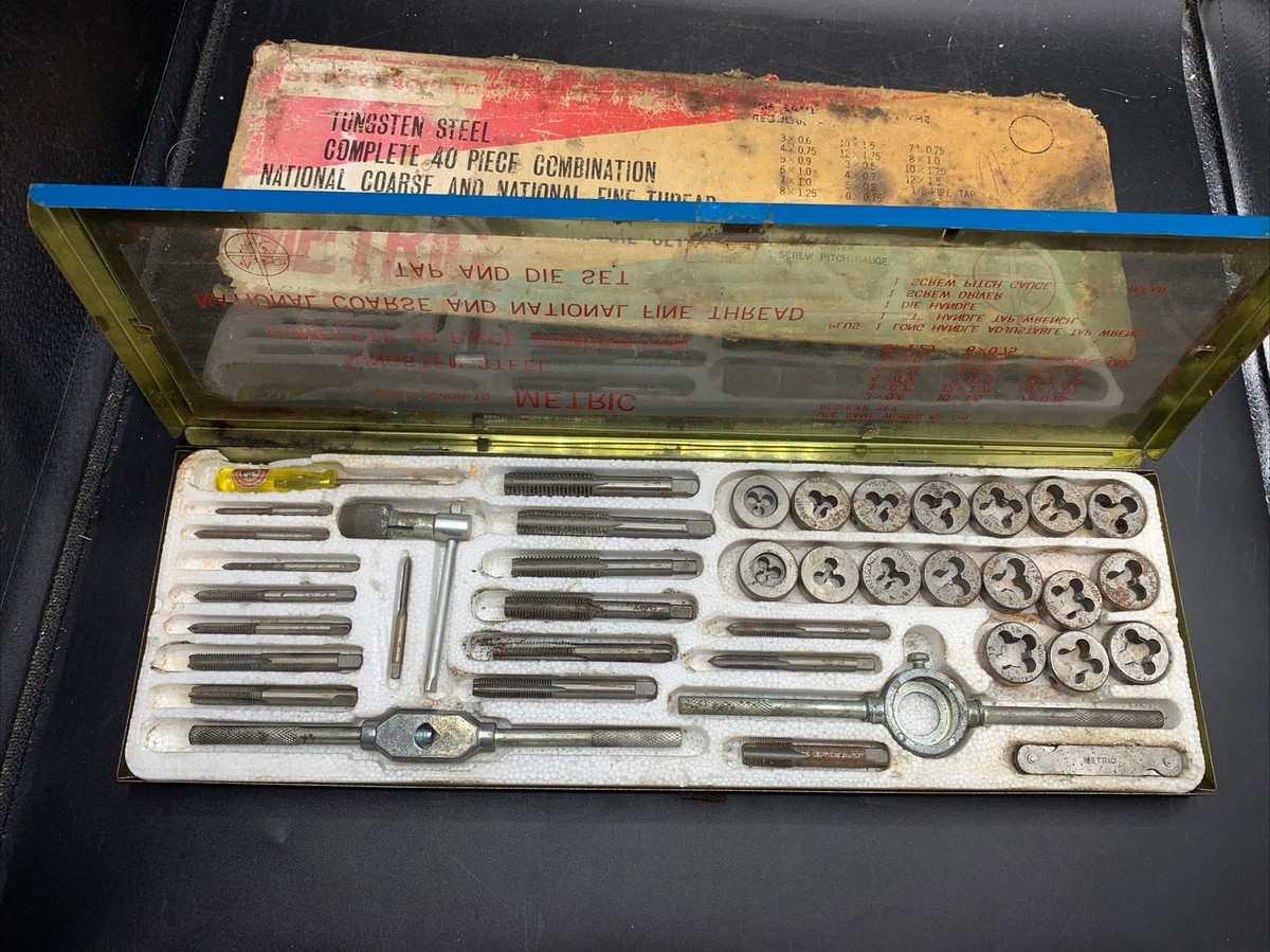 40-Piece Tap and Die Set Tungsten Alloy Steel Japan | eBay