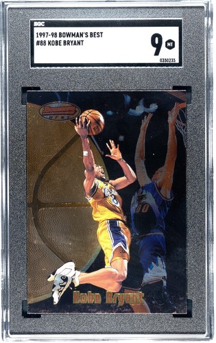 1997-98 Bowman's Best Techniques Atomic Refractor Kobe Bryant SGC